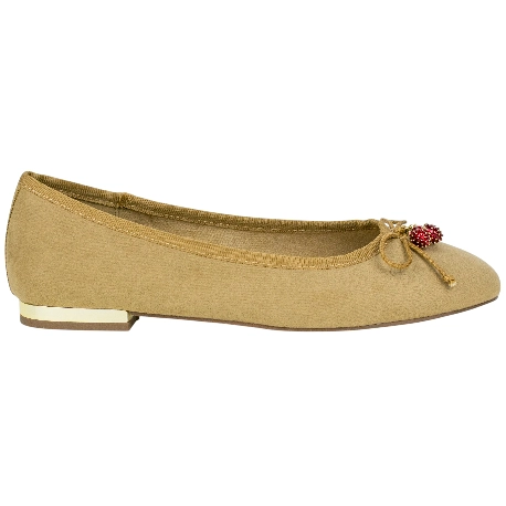 Bailarina Plana Mujer Lazo y Abalorios Corina M 6100