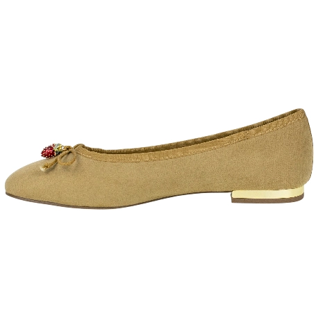 Bailarina Plana Mujer Lazo y Abalorios Corina M 6100
