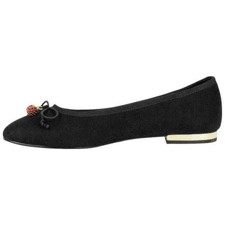 Bailarina Plana Mujer Lazo y Abalorios Corina M 6100