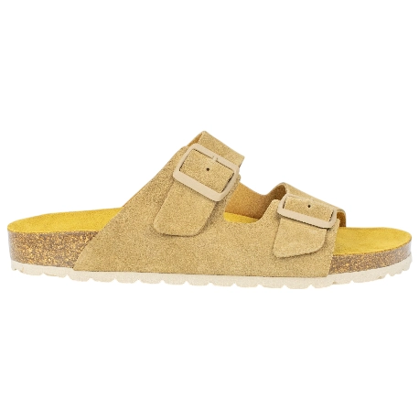 Sandalias Dos Hebillas Piel Serraje Biocomfort B-3015