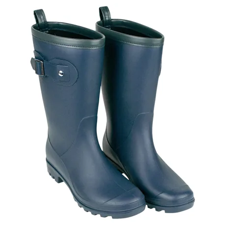 Bota de Agua Mujer Azul Marino Caña Media Kelara K61401