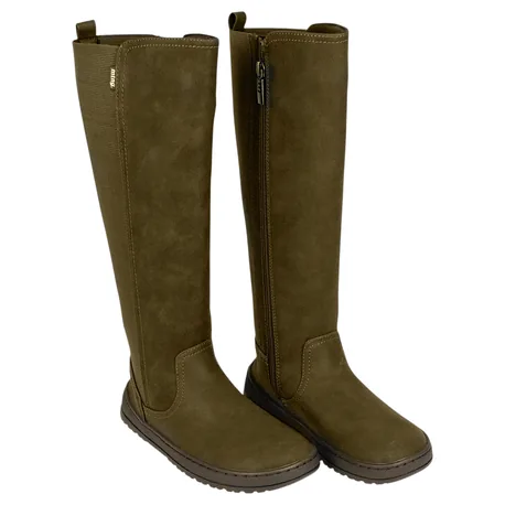 Bota Barefoot Mujer Caña Alta Marrón Chocolate Mustang Free ALASK 85503
