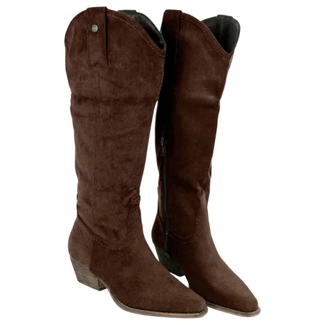 Bota Campera Antelina Marrón Chocolate Caña Alta Buonarotti 6019