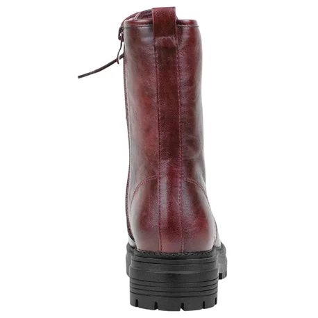 Bota Militar Plataforma Cremallera y Cordón Buonarotti 3355