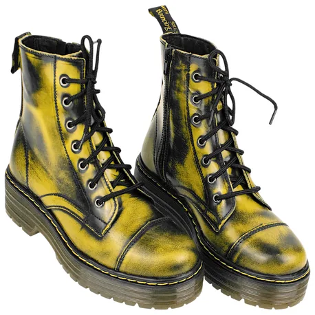 Bota Militar Plataforma Piel Florenti Envejecido Losal 1024