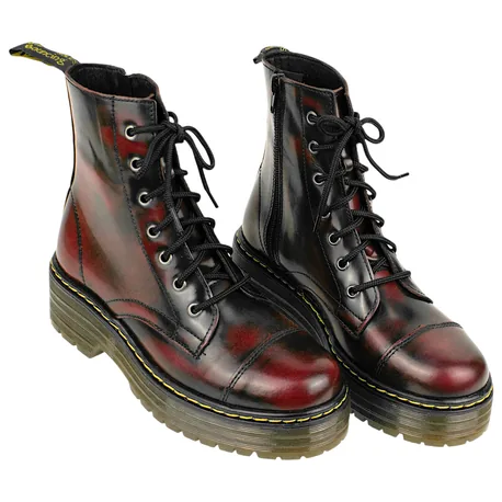 Bota Militar Plataforma Piel Florenti Envejecido Losal 1024