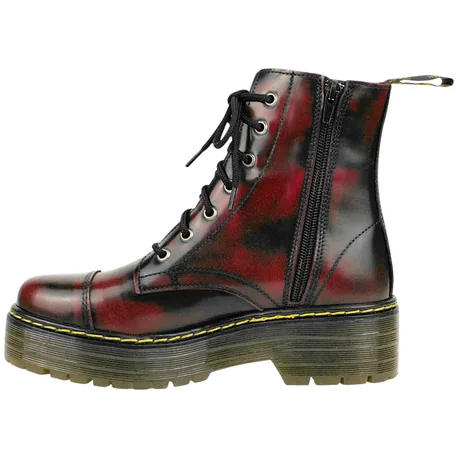 Bota Militar Plataforma Piel Florenti Envejecido Losal 1024