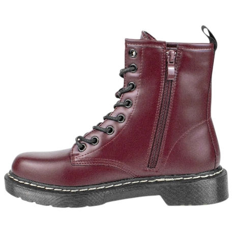 Botas Militares para Mujer con Forro de Pelo y Cremallera - Prisska GX320