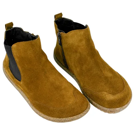 Botín Barefoot Piel Serraje con Cremallera Vivant V-2759