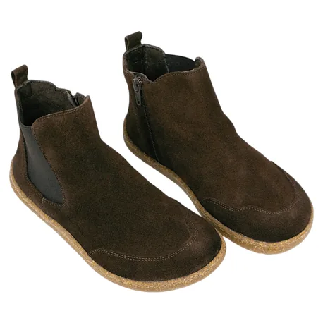 Botín Barefoot Piel Serraje con Cremallera Vivant V-2759
