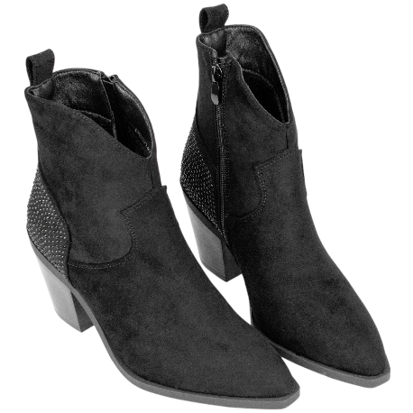 Botines Cowboy Impermeables con Tacón y Cremallera - D Angela DRB29149
