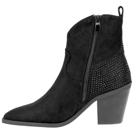 Botines Cowboy Impermeables con Tacón y Cremallera - D Angela DRB29149