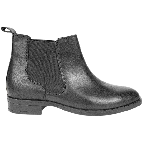 Botines Chelsea de Piel Negros con Elásticos Laterales y Tacón Bajo - Innovation 39244