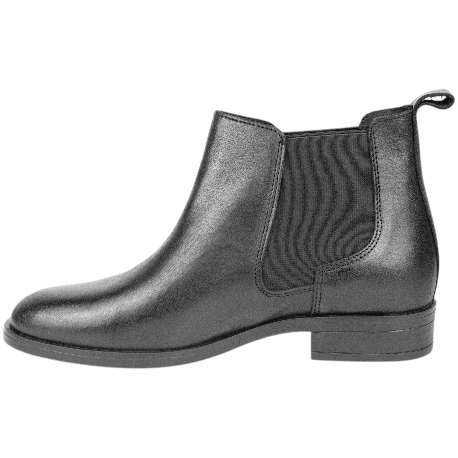 Botines Chelsea de Piel Negros con Elásticos Laterales y Tacón Bajo - Innovation 39244