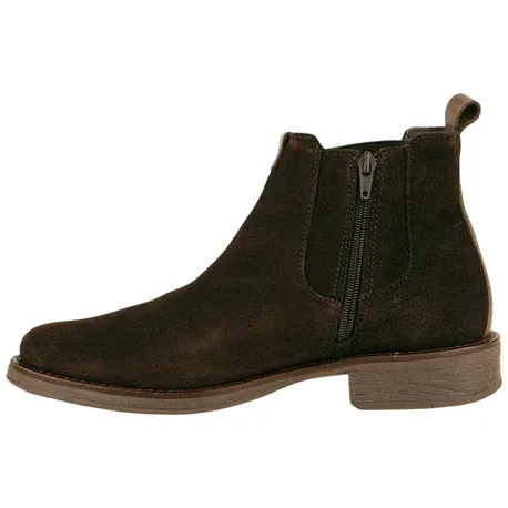Botines Chelsea de Serraje Marrón para Hombre con Cremallera y Plantilla de Gel - Innova Shoes 1700