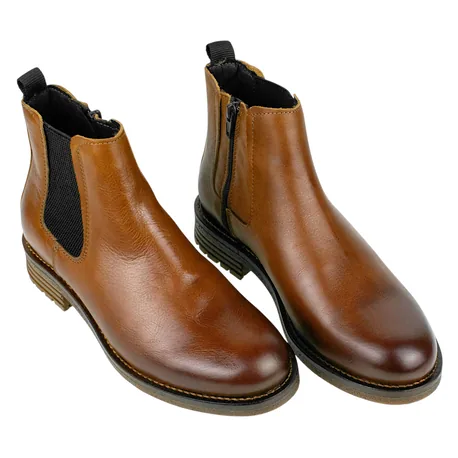 Botín Chelsea Piel Plano Cremallera Innova Shoes B-4947