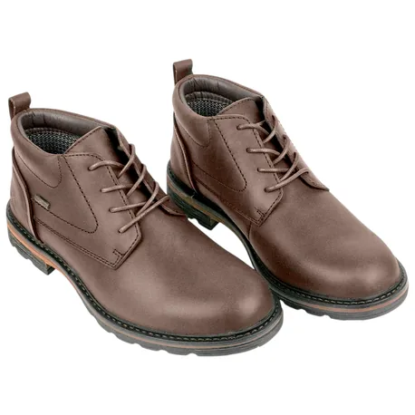 Botín Piel Engrasada Marrón Chocolate Membrana Impermeable Renature COMUNAL 05