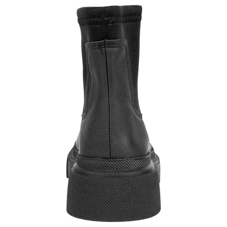 Botín Chelsea Plataforma Licra Negro Marquiiz 9513A