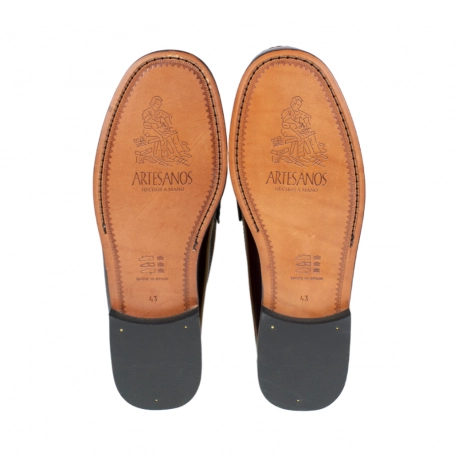 Mocasines Castellanos de Piel con Borlas para Hombre - 805MA