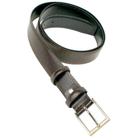 Cinturon Hombre de Piel con Brillo Doble Pespunte Blesrok 805