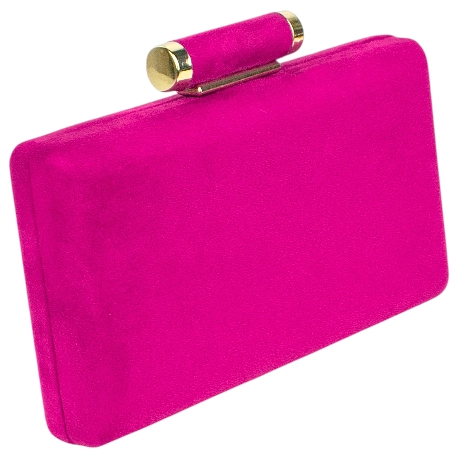 Clutch de Fiesta Rosa Antelina con Cadena Dorada BM 2110-42