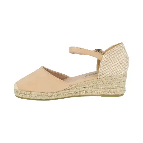 Alpargatas de Esparto con Cuña Baja y Pulsera para Mujer - Amarpies ACX26481