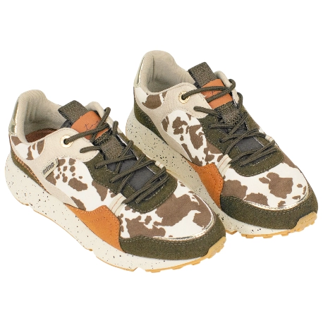 Zapatilla Casual Ultra Ligera Print Vaca Mustang 60431