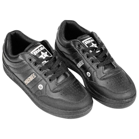 Deportivo Paredes Retro Hombre en Piel Negro con Cordones 100