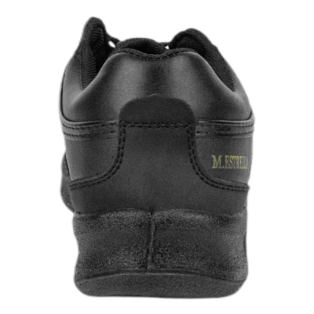 Deportivo Paredes Retro Hombre en Piel Negro con Cordones 100