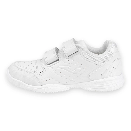 Zapatillas Escolares Joma Blancas para Niño y Niña con Puntera Reforzada - SCHOOL JR 2102