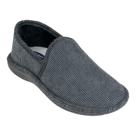 Zapatillas de casa de invierno para hombre cerradas azul marino