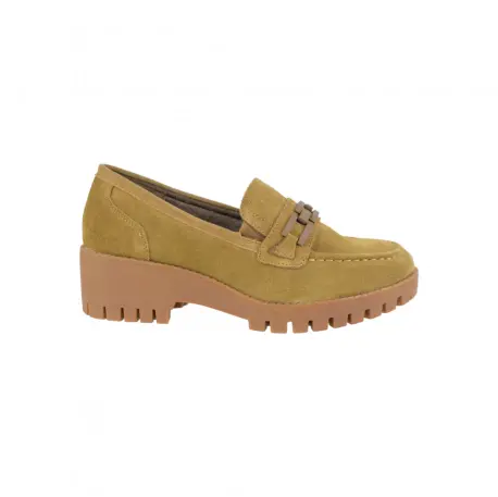 Mocasín Mujer Tacón Bajo Suela Track - Kelara K31274