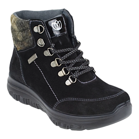 Botas de serraje con membrana impermeable y cordones  - Laura Azaña LA26602SE-W