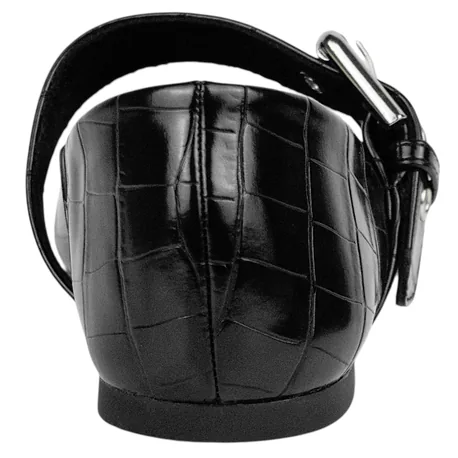Mercedita Grabada Plana Hebilla Ancha Corina M6585
