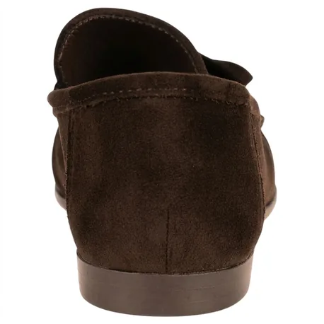 Mocasín Mujer Plano Marrón Chocolate Antelina Joia FF-81