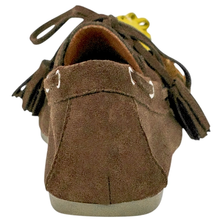 Zapato Mocasín Antelina Plano con Borlas Marquiiz 1509