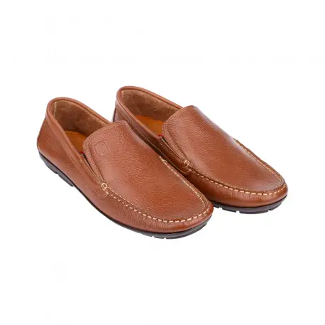 Mocasines Piel Negro Marrón Hombre Cosido Nel Di 7901