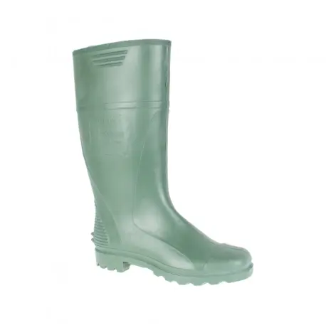 Bota de Goma Hombre Plana Verde P Agua 1066