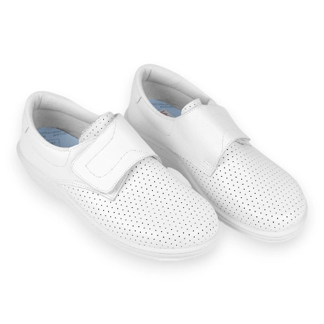 Zapatos de Trabajo Brocado Velcro Percla 18793