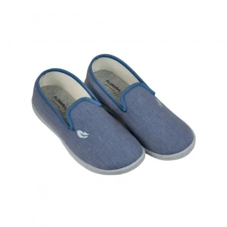 Zapatillas de casa de verano para hombre cerradas azul