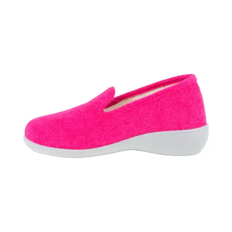 Zapatilla Casa Mujer Verano Cerrada Rizo Cuña Plumaflex 14501 