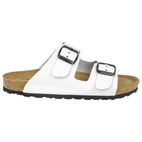 Sandalias Planas Piel Mujer Dos Hebillas Suver 520015
