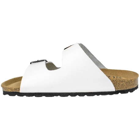 Sandalias Planas Piel Mujer Dos Hebillas Suver 520015