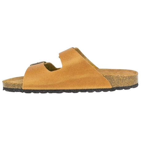 Sandalia Dos Hebillas Piel Hombre Plana Suver 520015 C