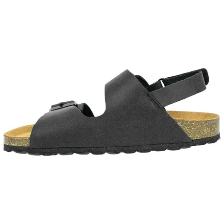 Sandalia Corcho de Mujer Beis Marron Chocolate Negro Taupe Doble Hebilla con Tira Autenti 10888