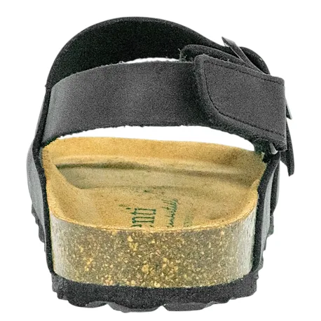 Sandalia Corcho de Mujer Beis Marron Chocolate Negro Taupe Doble Hebilla con Tira Autenti 10888