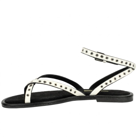 Sandalia Beis Mujer Entrededo Tachas Plana Corina 6441