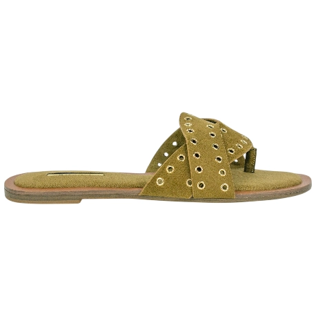 Sandalia Plana Tiras Tachas Corina M6470