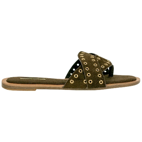 Sandalia Plana Tiras Tachas Corina M6470