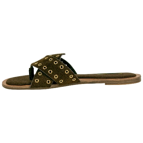Sandalia Plana Tiras Tachas Corina M6470